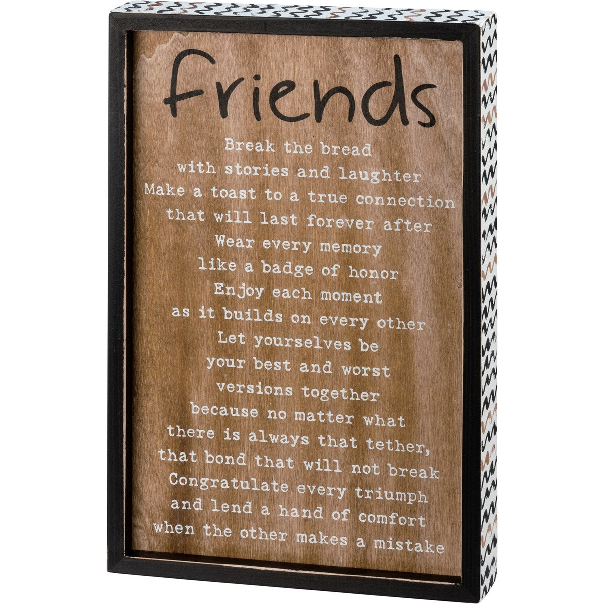 Friends Break The Bread Framed Sign