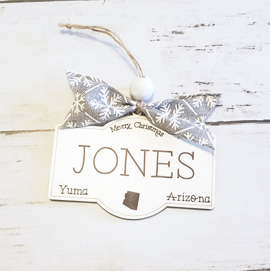 Personalized Farmhouse Ornament
