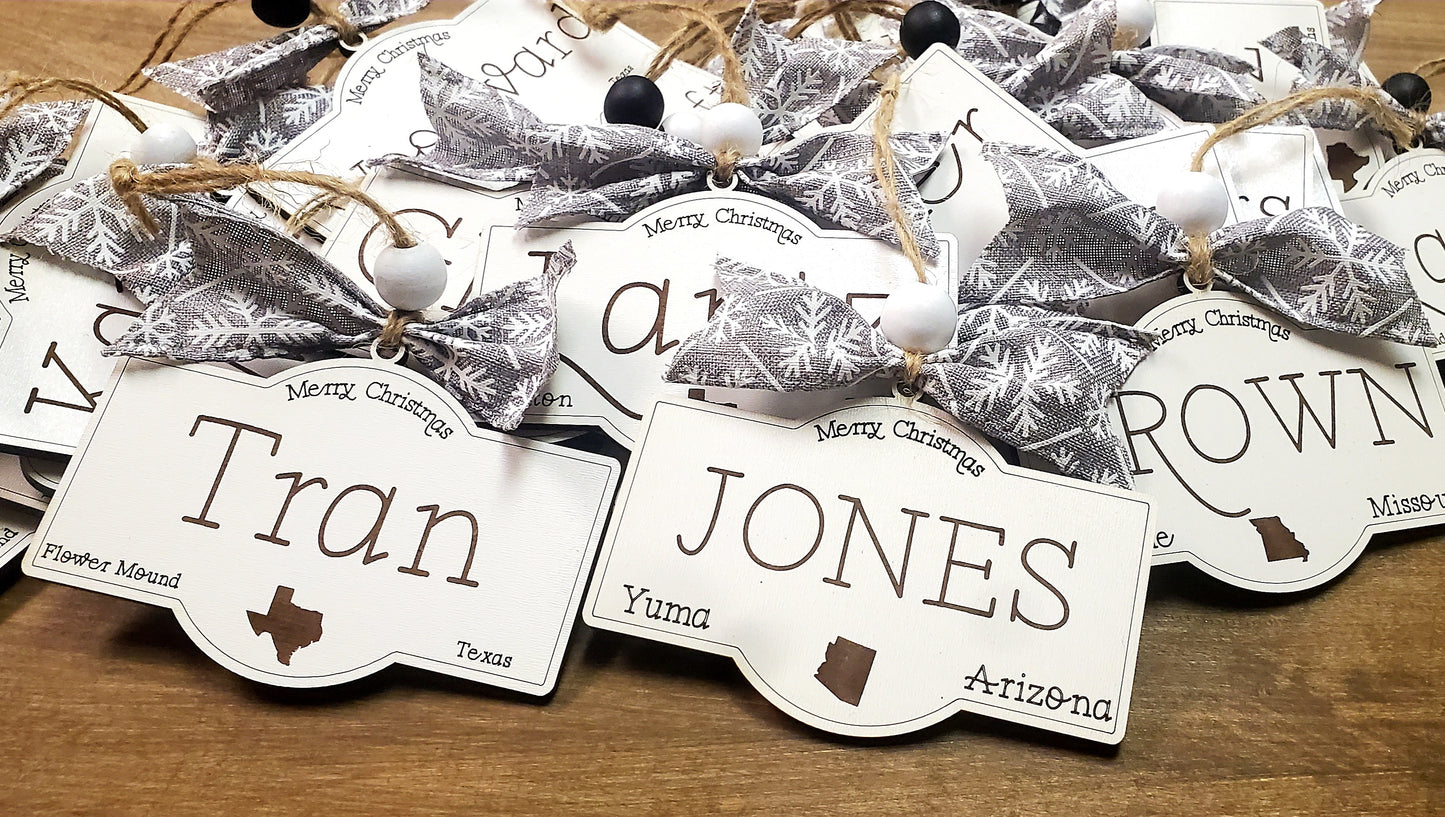 Personalized Farmhouse Ornament