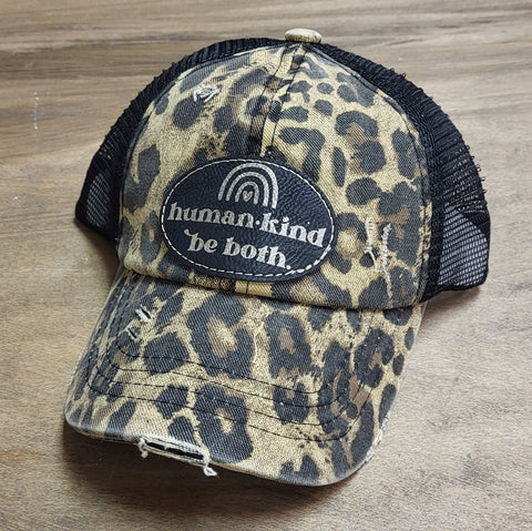 Human Kind. Be both. Kids - Cheetah CC PATCH Hat