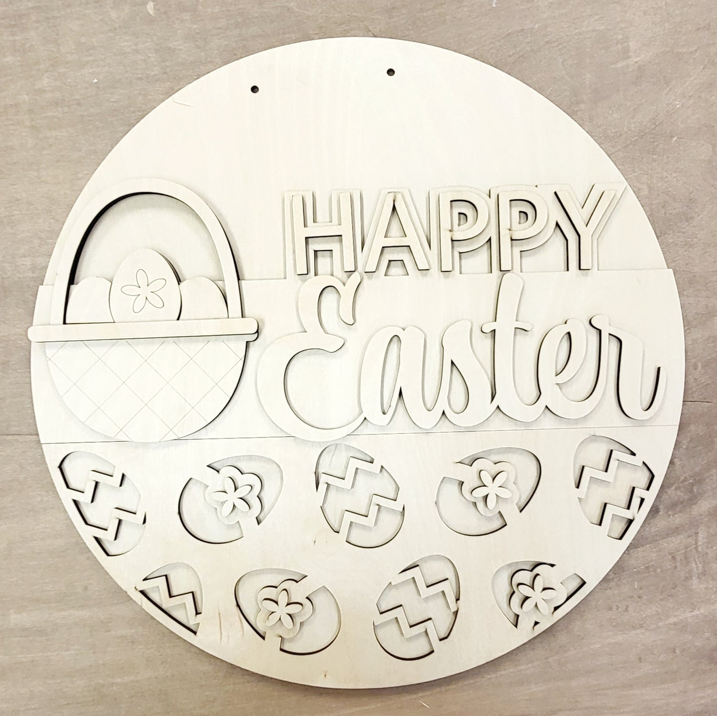 DIY Hello Easter Basket Door Hanger
