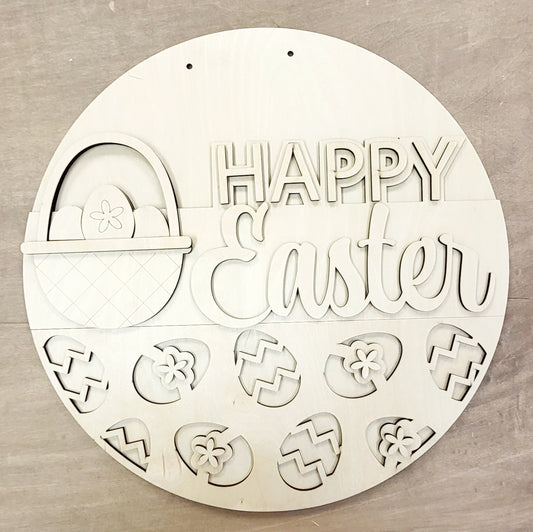 DIY Hello Easter Basket Door Hanger