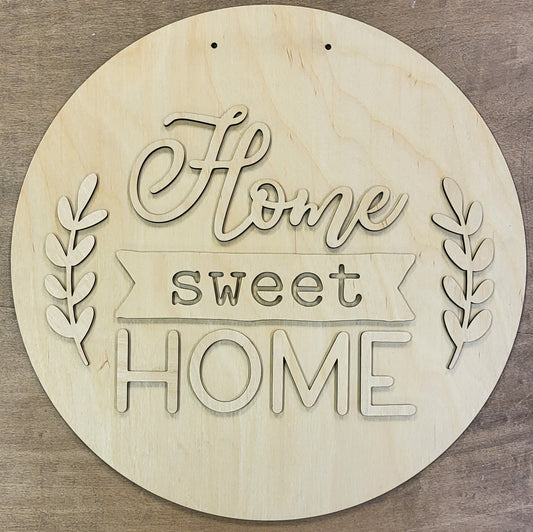 DIY Home Sweet Home Ribbon Door Hanger