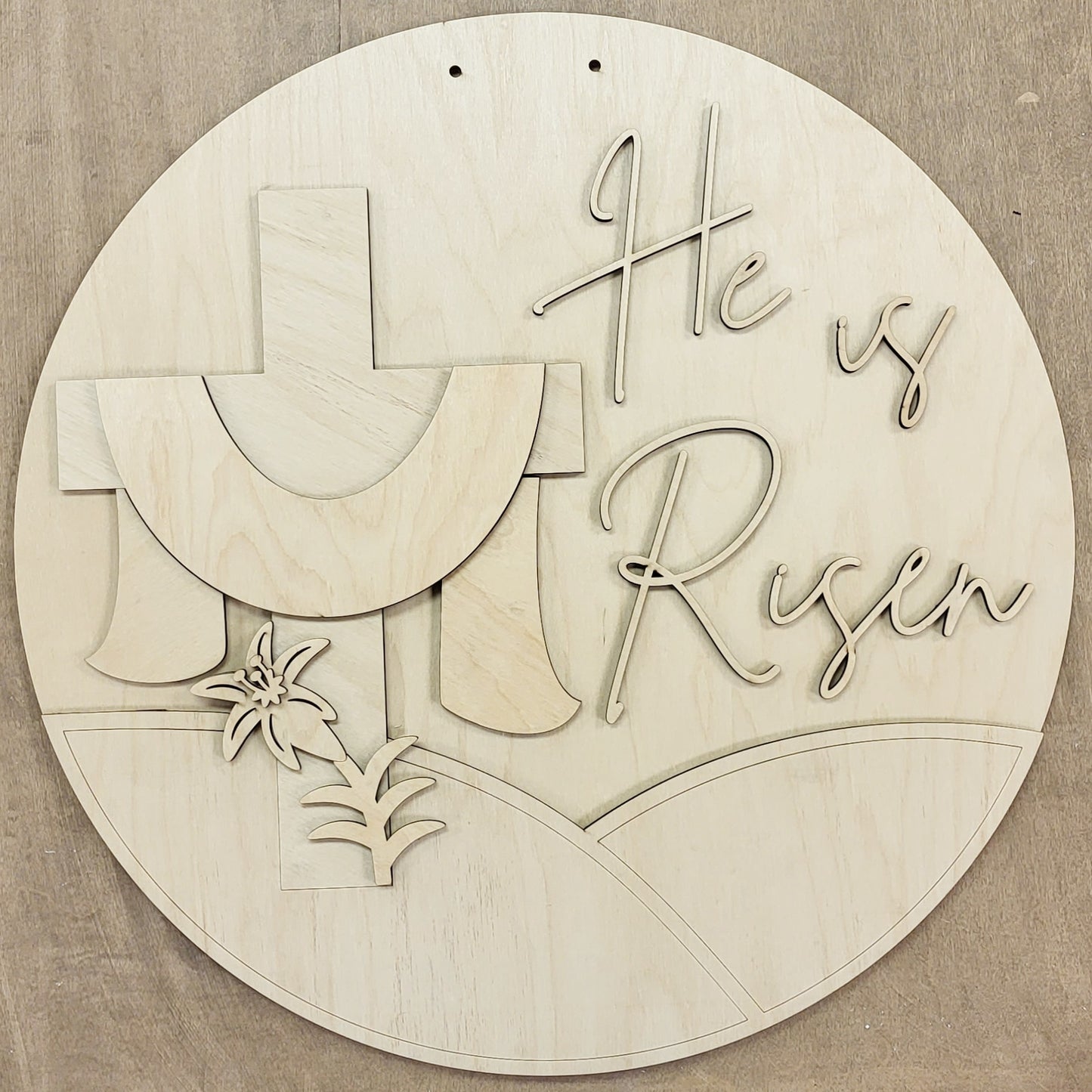 DIY He is Risen Door Hanger