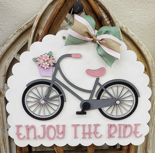 DIY Enjoy the Ride Door Hanger