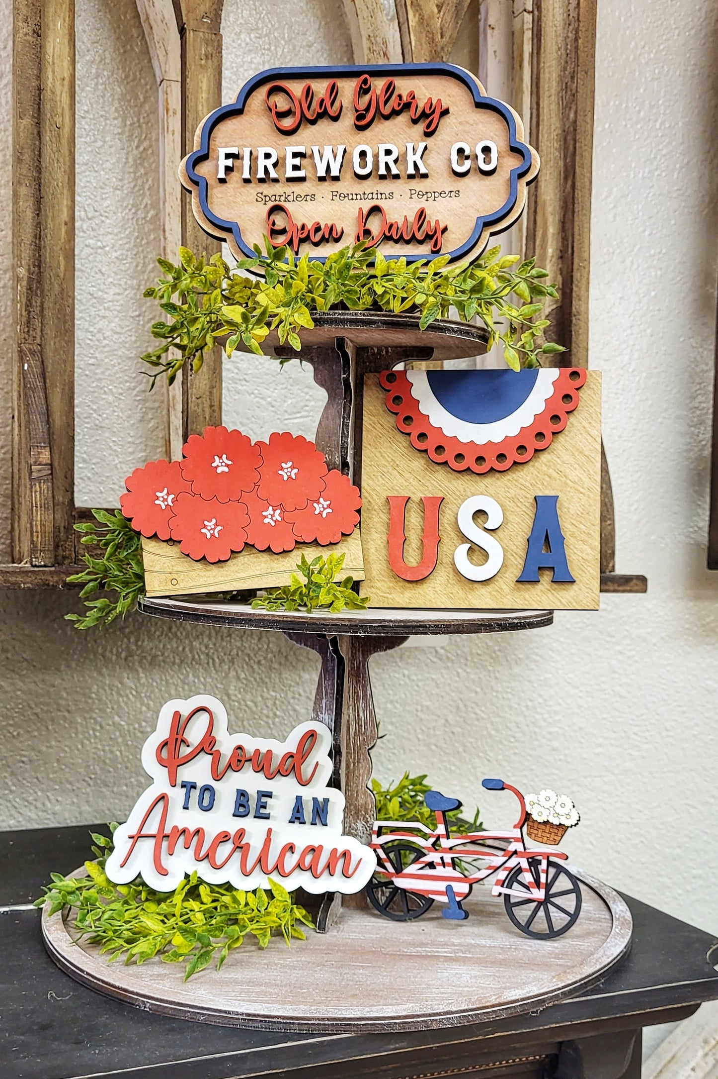 DIY Fireworks Stand Tier Tray Set