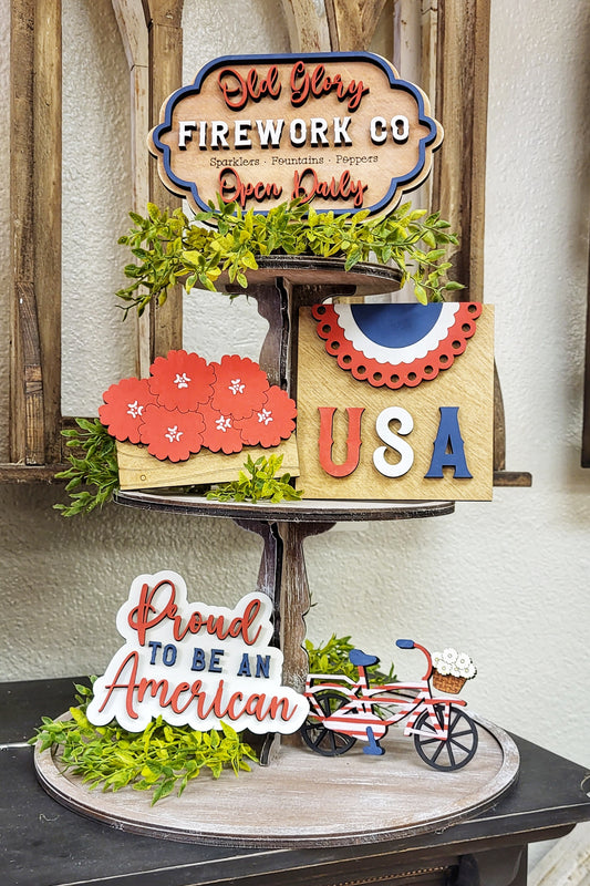 DIY Fireworks Stand Tier Tray Set