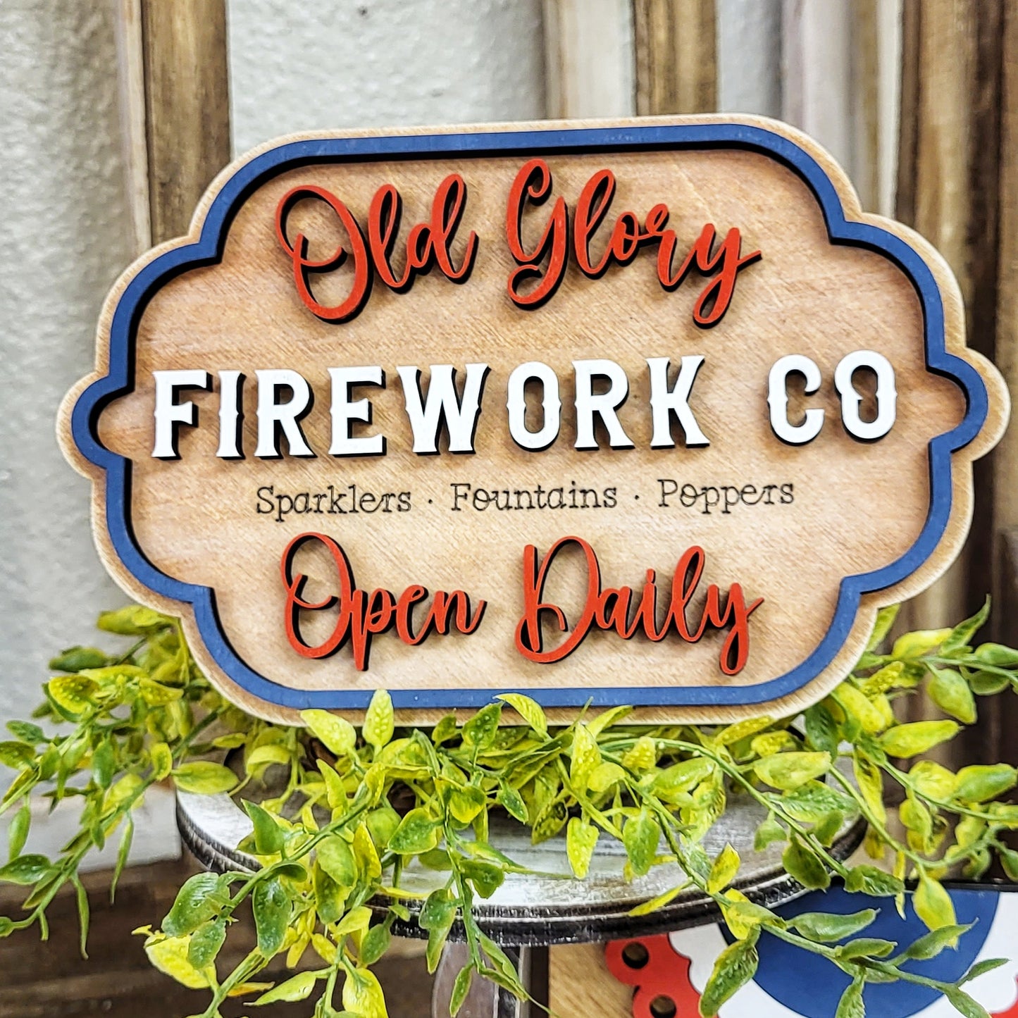 DIY Fireworks Stand Tier Tray Set