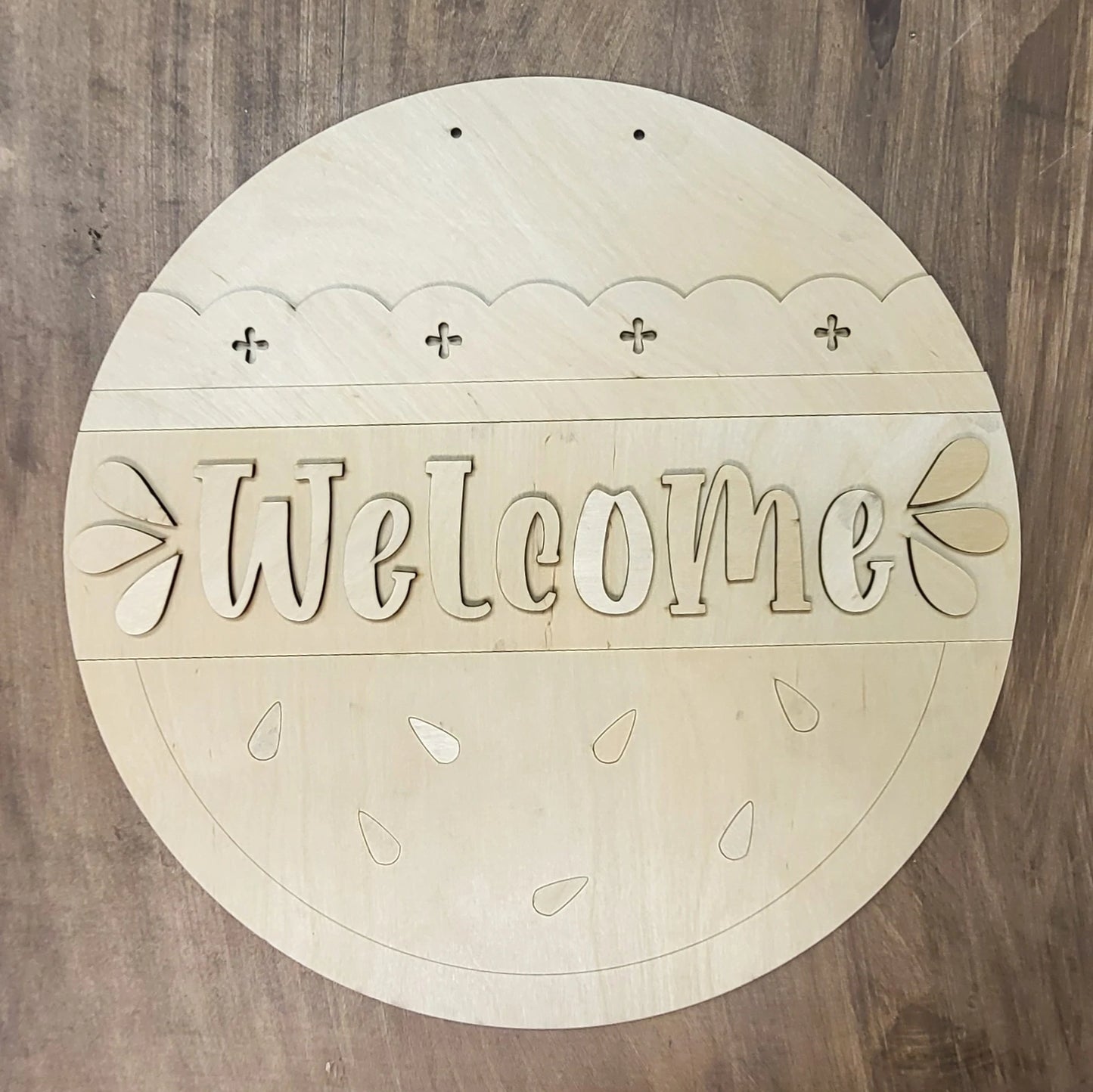DIY Watermelon Welcome Door Hanger 18"