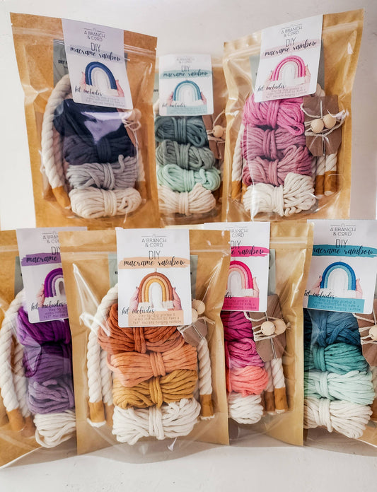 DIY Sunset Macrame Rainbow Kit