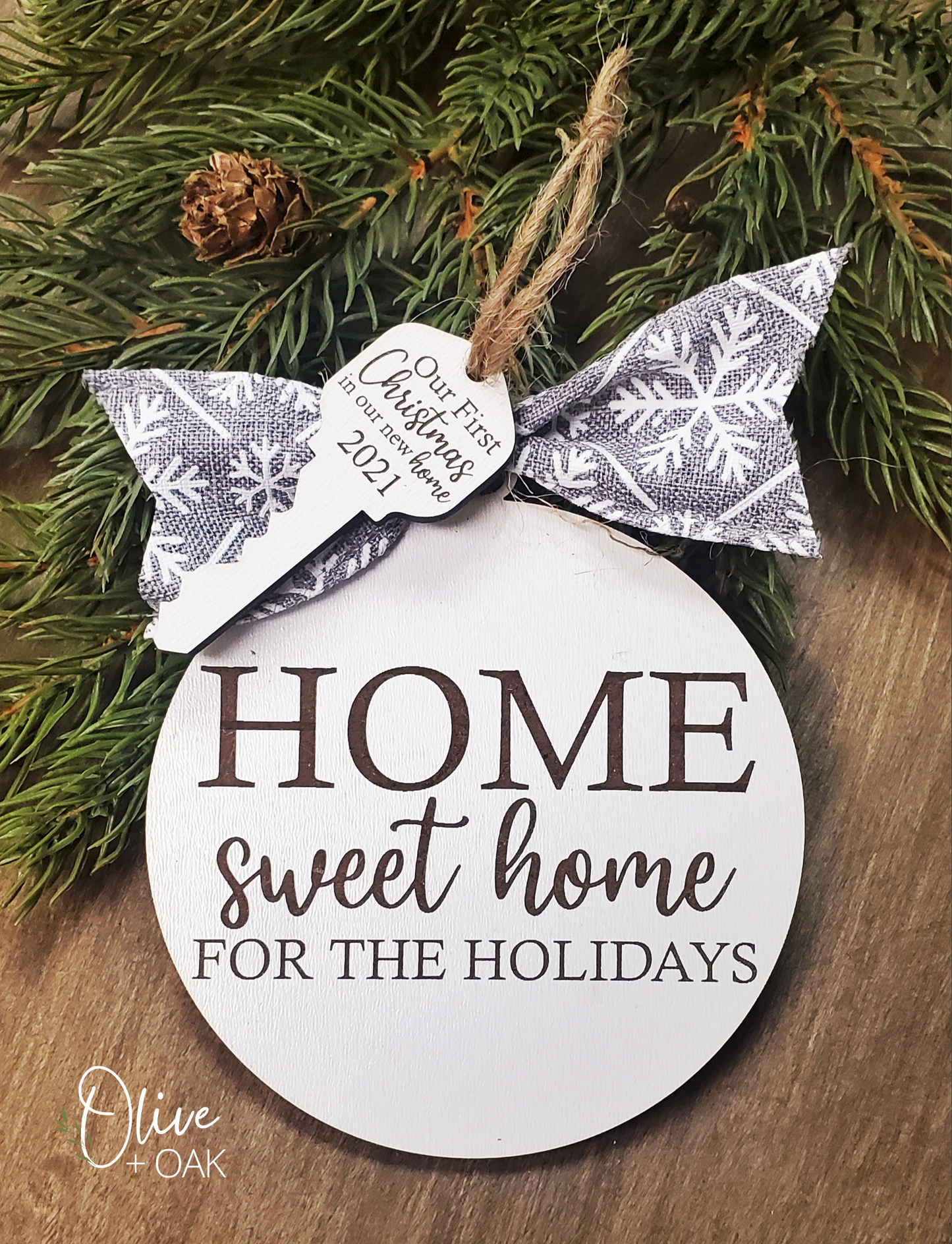 Our First Christmas Key Charm Ornament