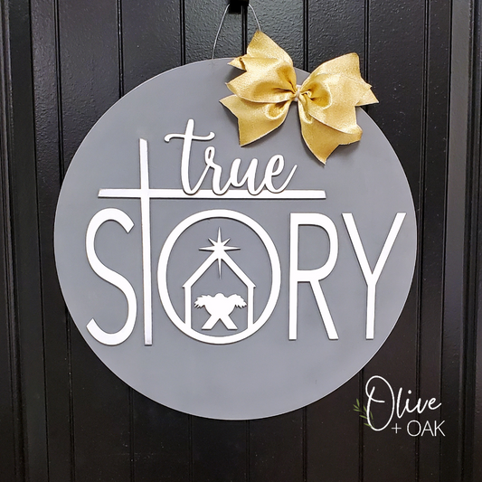 DIY True Story Door Hanger