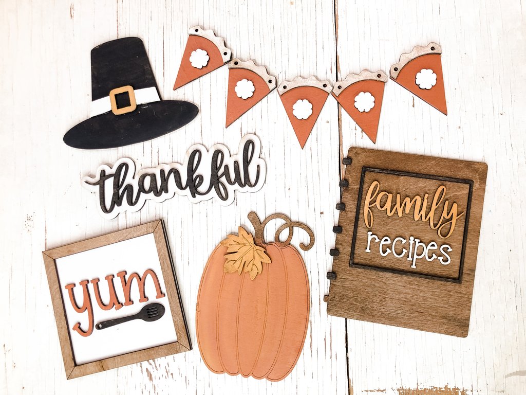 DIY Thanksgiving Tier Tray Set
