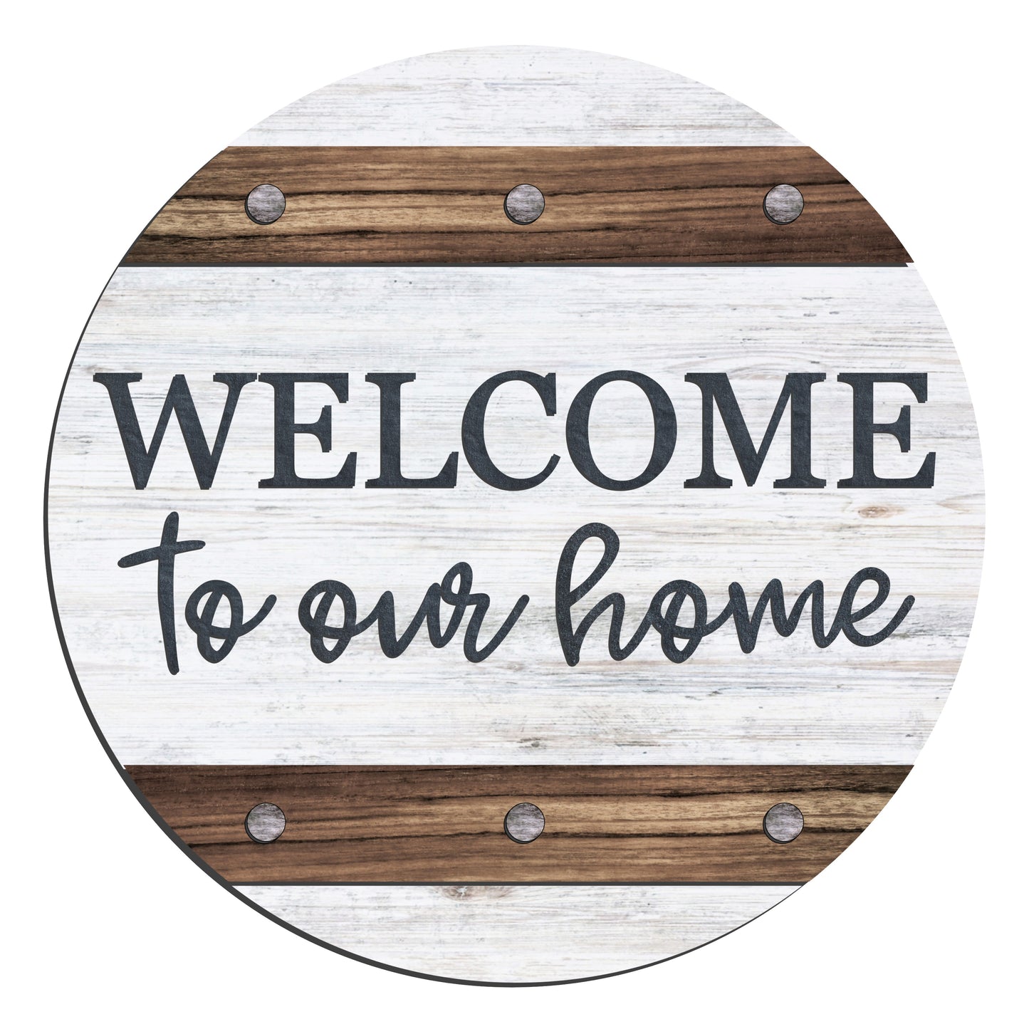 DIY Welcome to Our Home Straps Door Hanger
