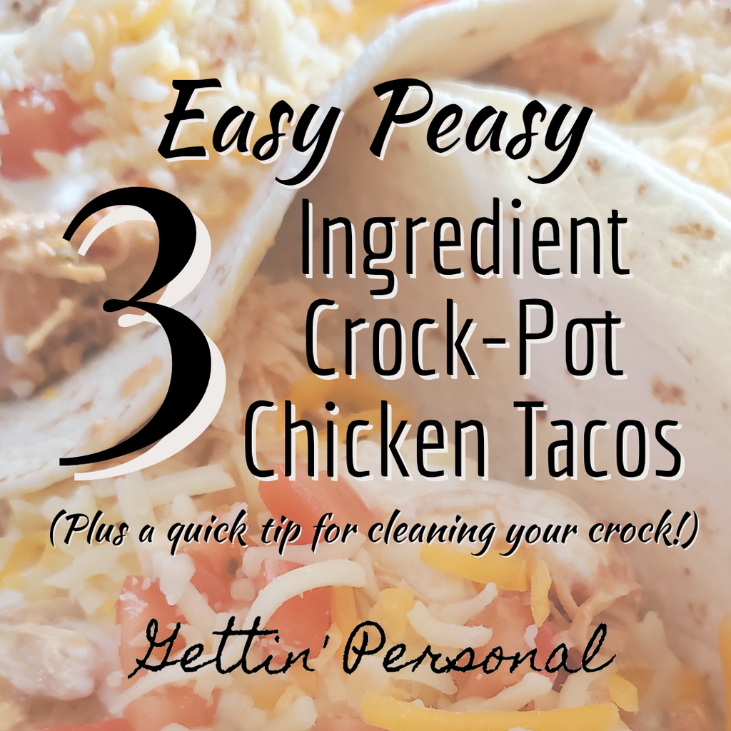 The EASIEST {3 Ingredient} Crock-Pot Chicken for Tacos!