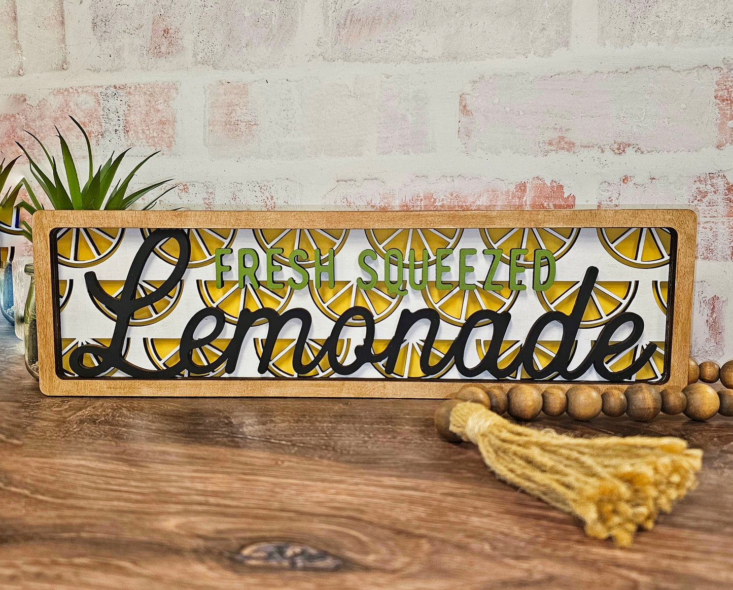DIY Fresh Squeezed Lemonade Chunky Shelf Sitter
