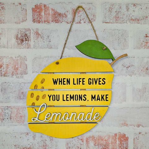 DIY When Life Gives You Lemons Wall Sign
