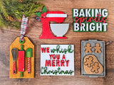 DIY Christmas Baking Tier Tray Set