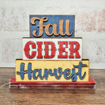 DIY Mini Fall Cider Harvest Shelf Sitter