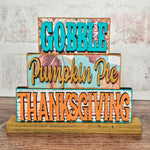 DIY Mini Gobble Thanksgiving Shelf Sitter