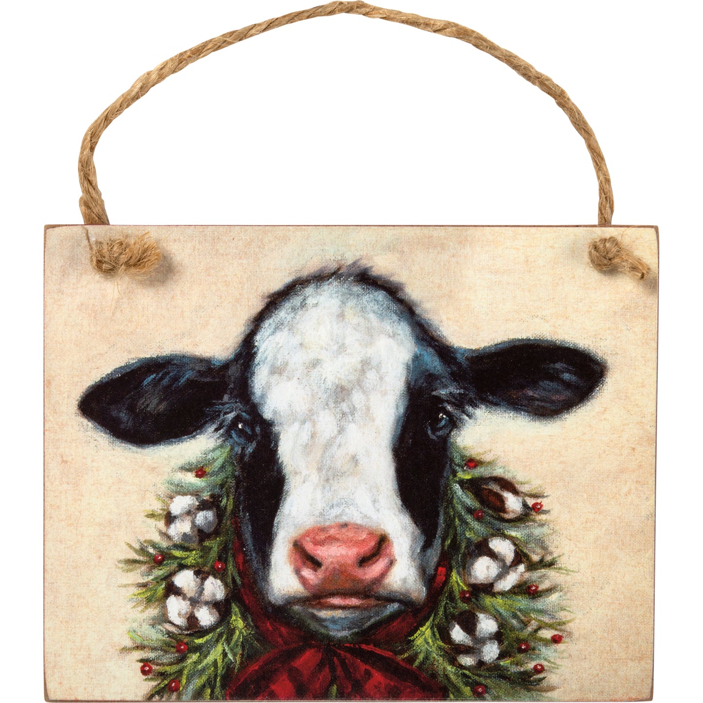 Black Cow Merry Farm Ornament