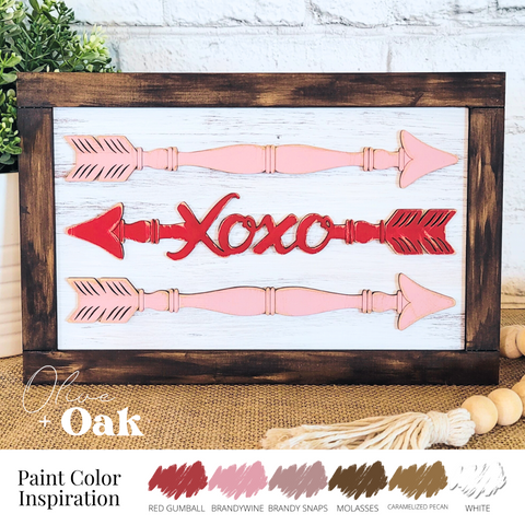 DIY Valentine Arrows Frame Sign