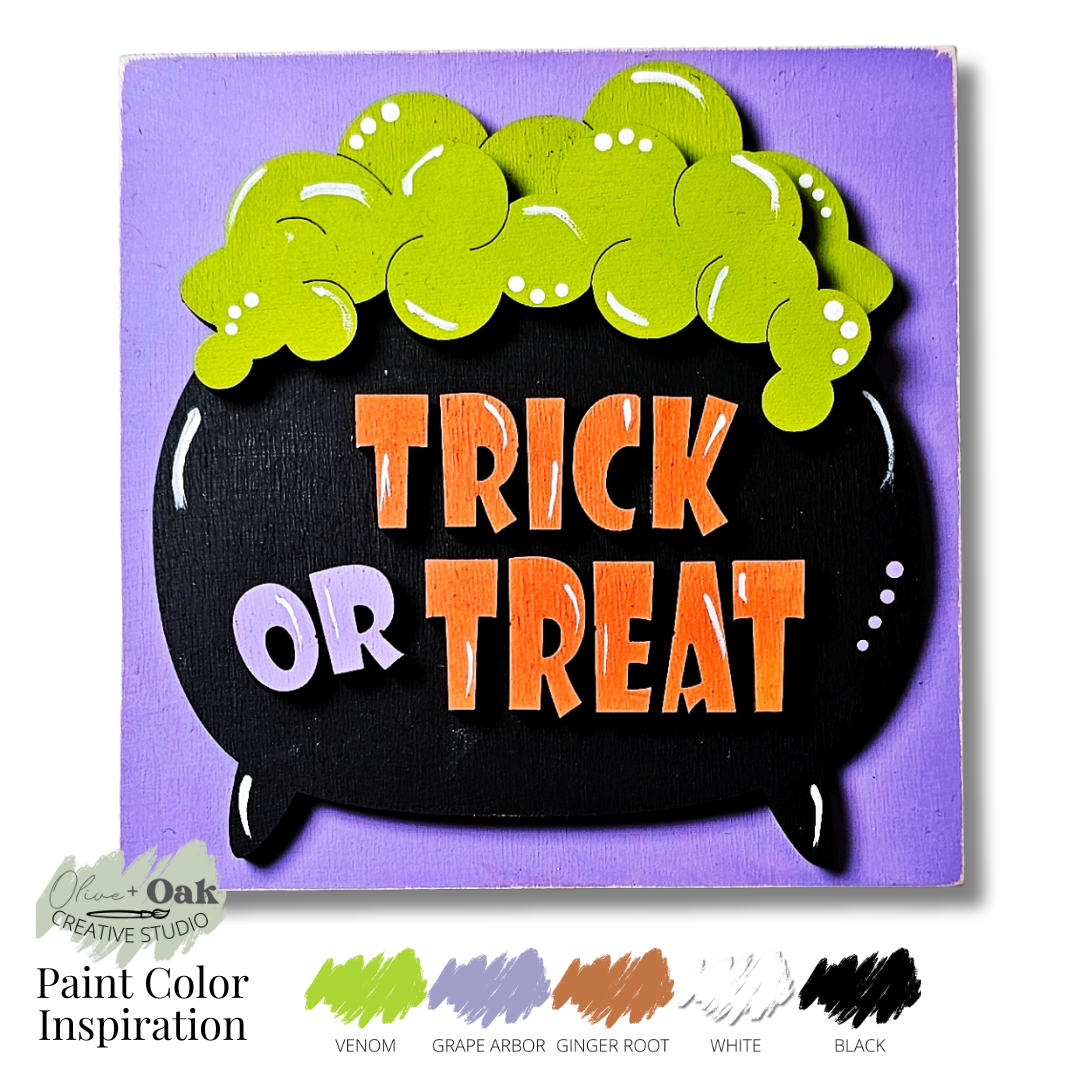 DIY Mini Halloween Square Signs *Inserts ONLY*