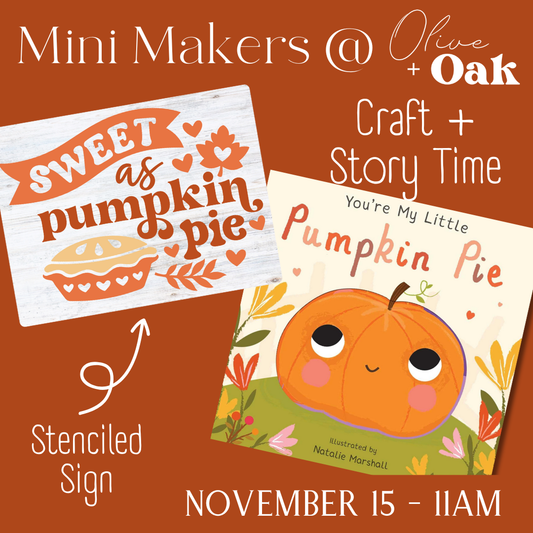 Mini Makers - Story & Craft - November 15 @ 11am