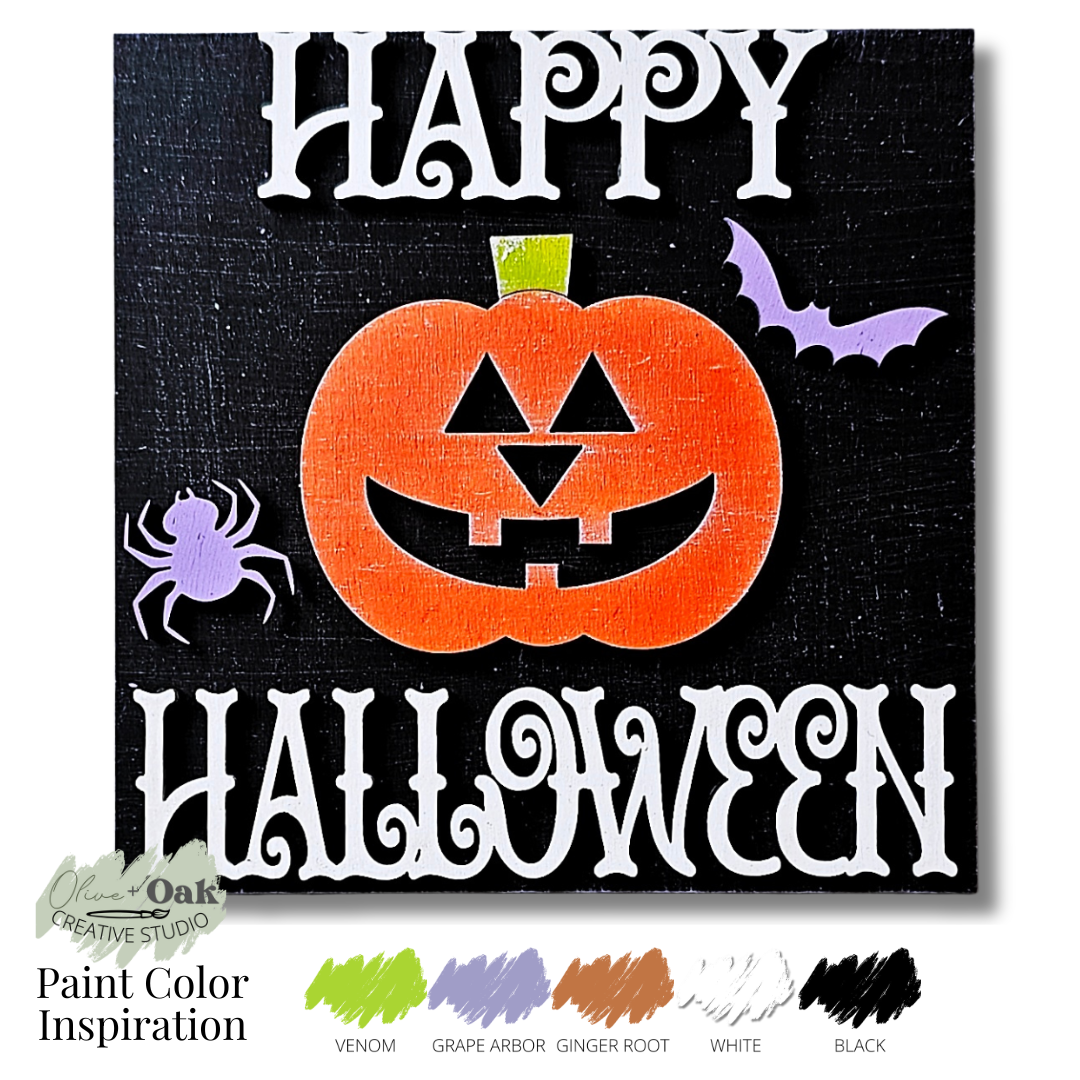 DIY Mini Halloween Square Signs *Inserts ONLY*
