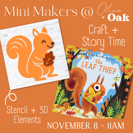 Mini Makers - Story & Craft - November 8 @ 11am