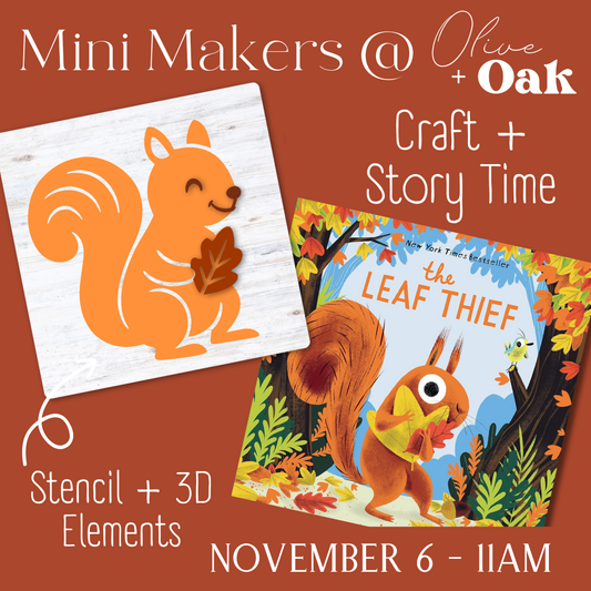 Mini Makers - Story & Craft - November 6 @ 11am