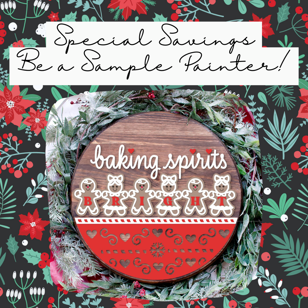 DIY Baking Spirits Bright Door Hanger