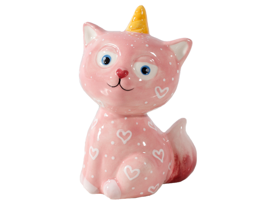 DIY Ceramic - Chloe the Caticorn Party Pal