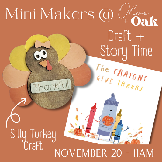 Mini Makers - Story & Craft - November 20 @ 11am