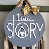 DIY True Story Door Hanger