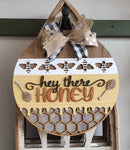 DIY Hey Honey Bee Door Hanger