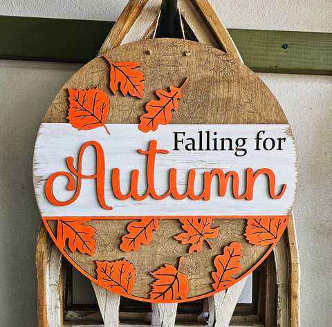 DIY Falling for Autumn Door Hanger