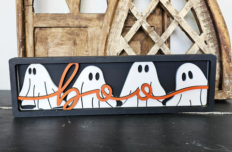 DIY Kit Boo Ghosts Chunky Shelf Sitter