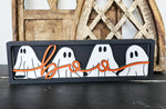 DIY Boo Ghosts Chunky Shelf Sitter