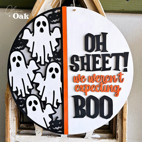 Oh Sheet...Boo Door Hanger