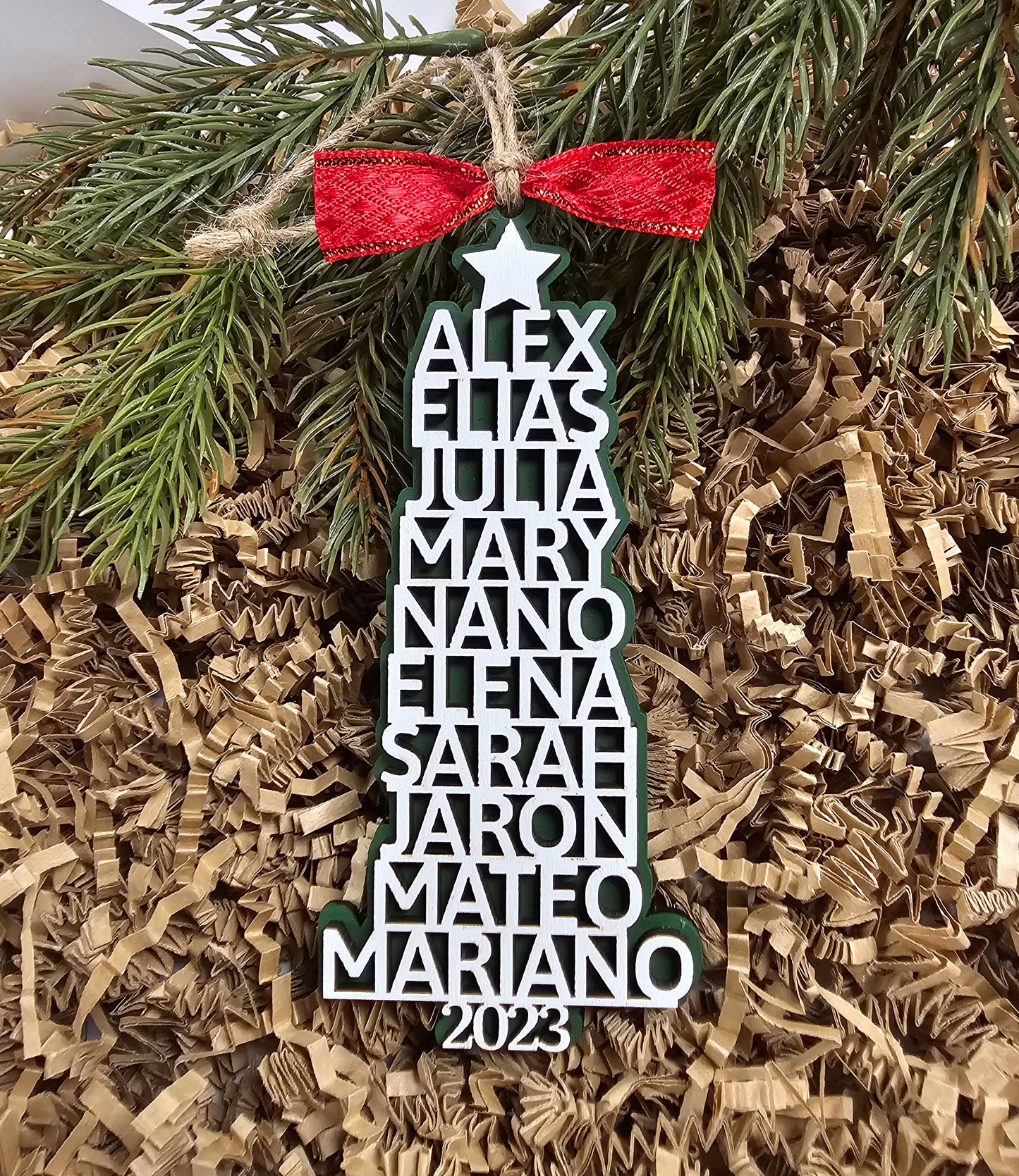 Personalized Family Tree Ornament