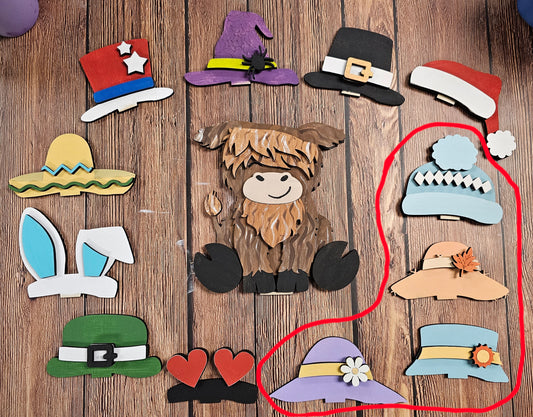 DIY Kit Hats Seasons Interchangeable Highland