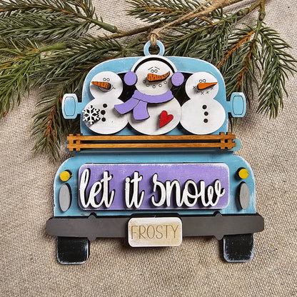 DIY Kit Let It Snow Truck Ornament
