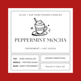 Peppermint Mocha- Olive + Oak 16 oz Candle