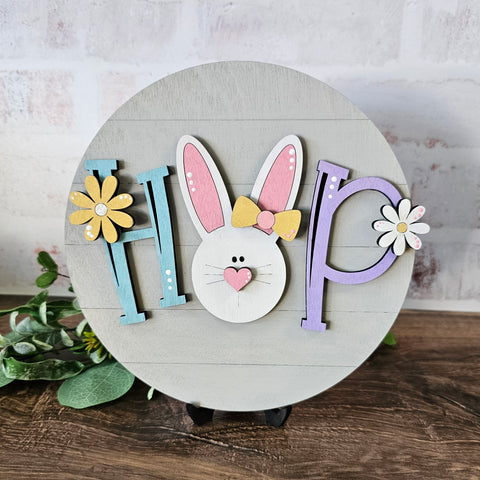 DIY Kit Hop Bunny Sign