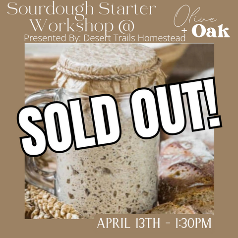 Sourdough Starter & Painted Breadboard Workshop - April 13th @ 1:30pm