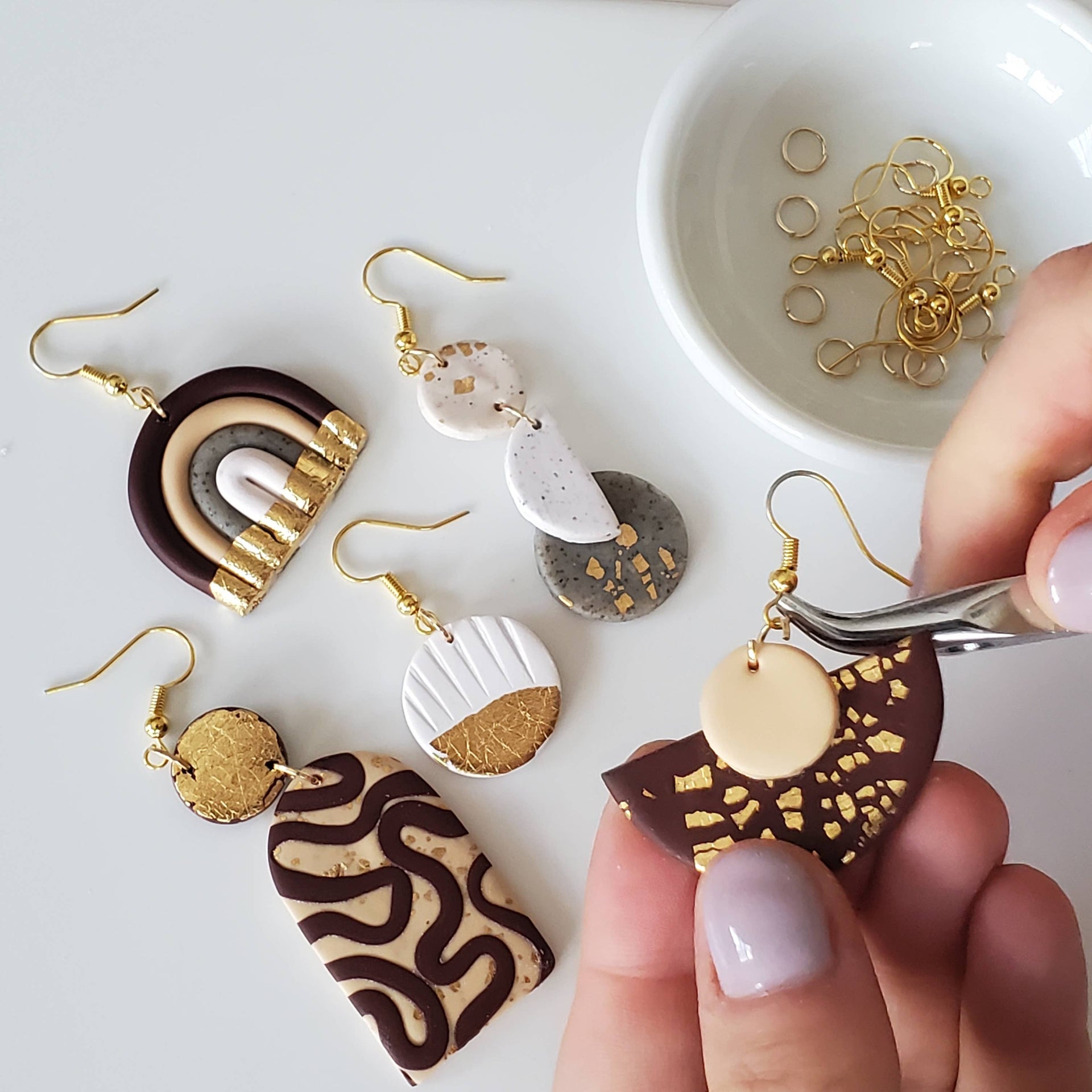 DIY Clay Earring Kit Neutral - Main Image