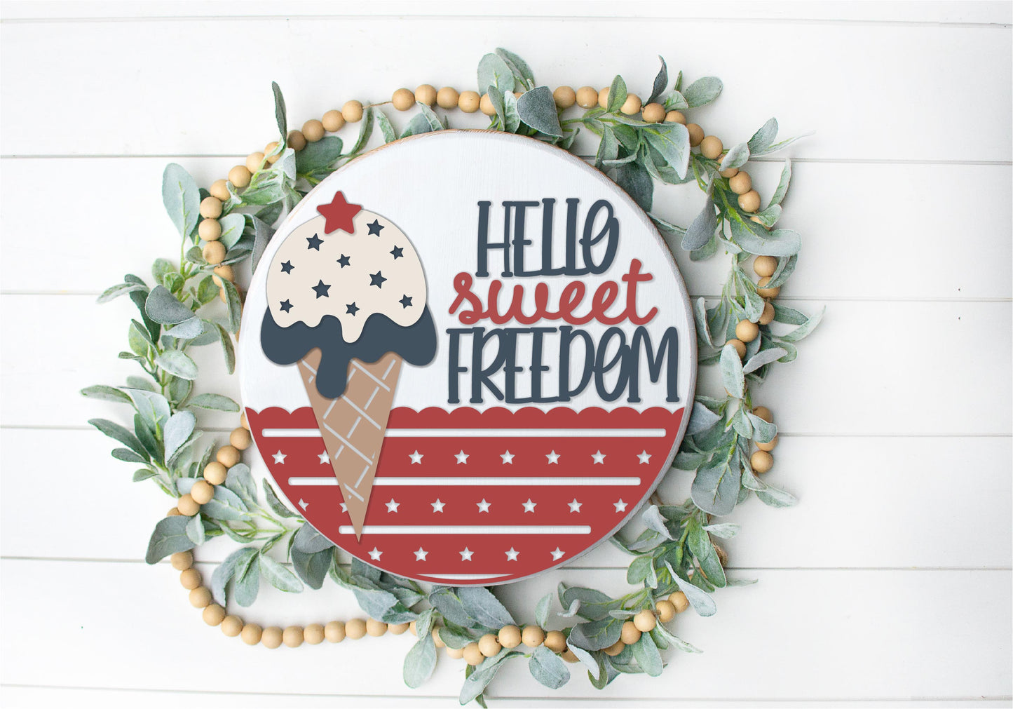 DIY Sweet Freedom Door Hanger
