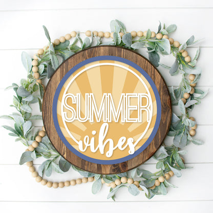 DIY Summer Vibes Door Hanger