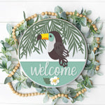 DIY Toucan Welcome Door Hanger
